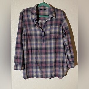 a.n.a plaid colored shirt with